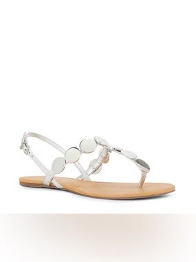 100. Schutz $98 Acacia T Sandal in Prata